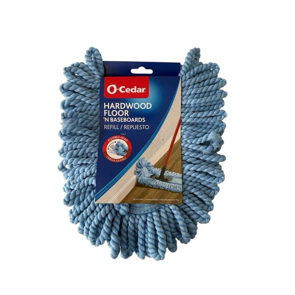 O-Cedar Hardwood Floor 'N Baseboards Dust Mop Refill Machine Washable New! - Picture 1 of 5